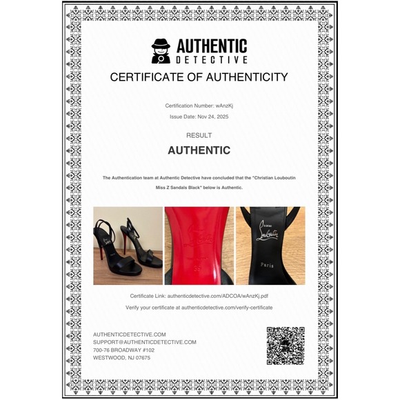 LOUBOUTIN Authentic Miss Z Sandal Queen Strappy Heels Size 39 Black Leather - Picture 14 of 15